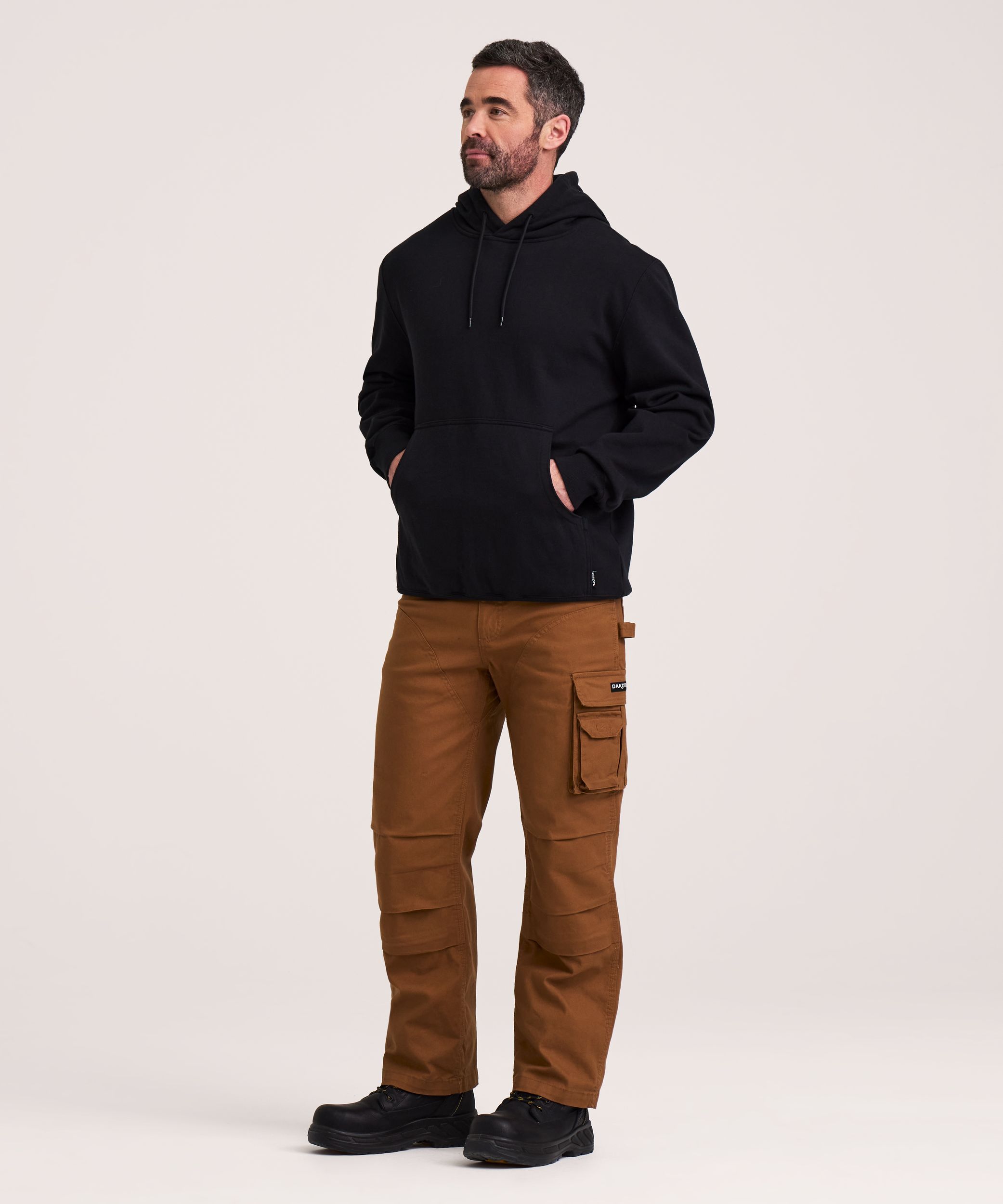 Chandail à capuche de travail 100&nbsp;% coton avec poche kangourou pour hommes, Dakota WorkPro Series