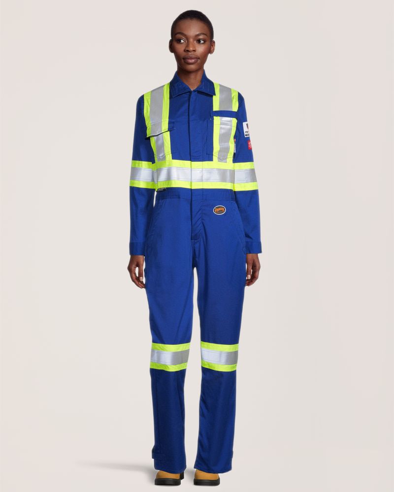 Pioneer Women's Flame Resistant 7 oz High-Visibility Coveralls