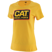 T-shirt de travail pour femmes, CAT, Diesel Power Front_Angled_Left
