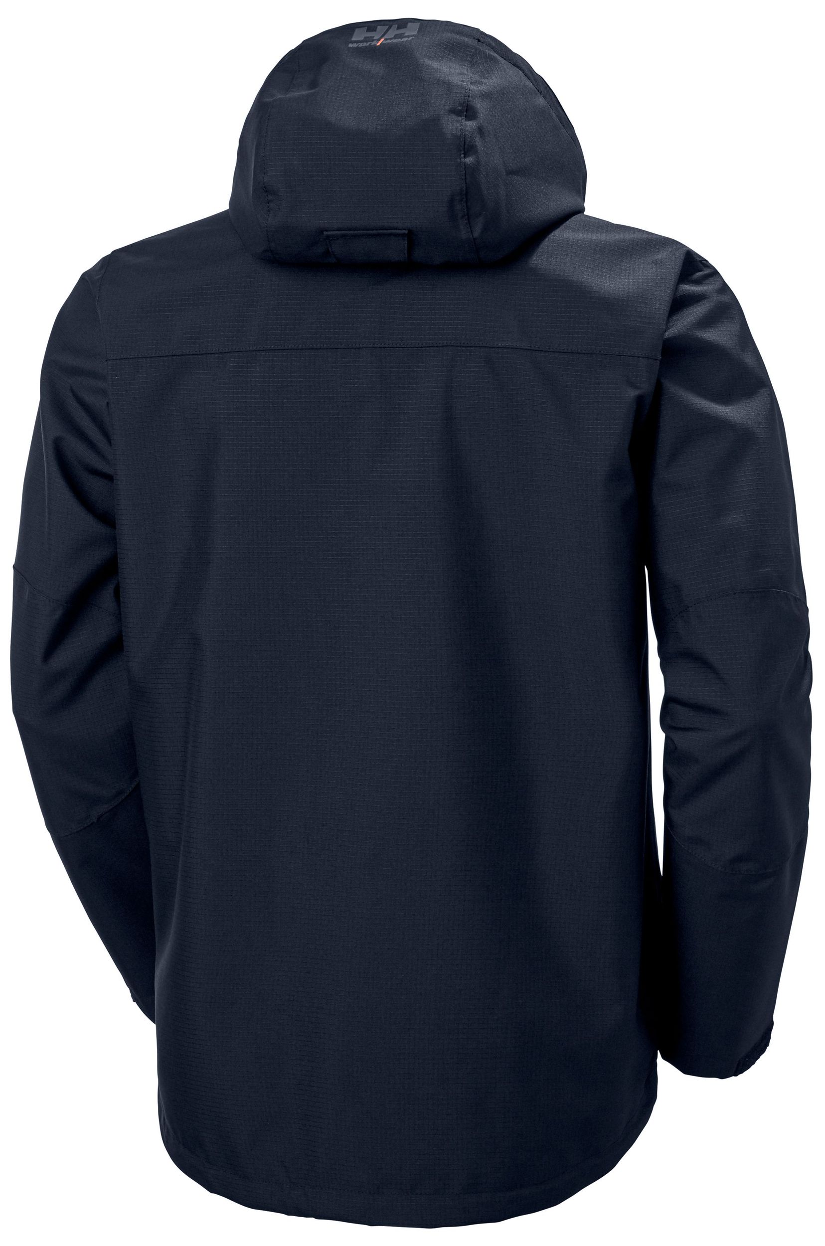 Helly Hansen Workwear Men's Oxford Waterproof Shell Jacket with Detachable Hood