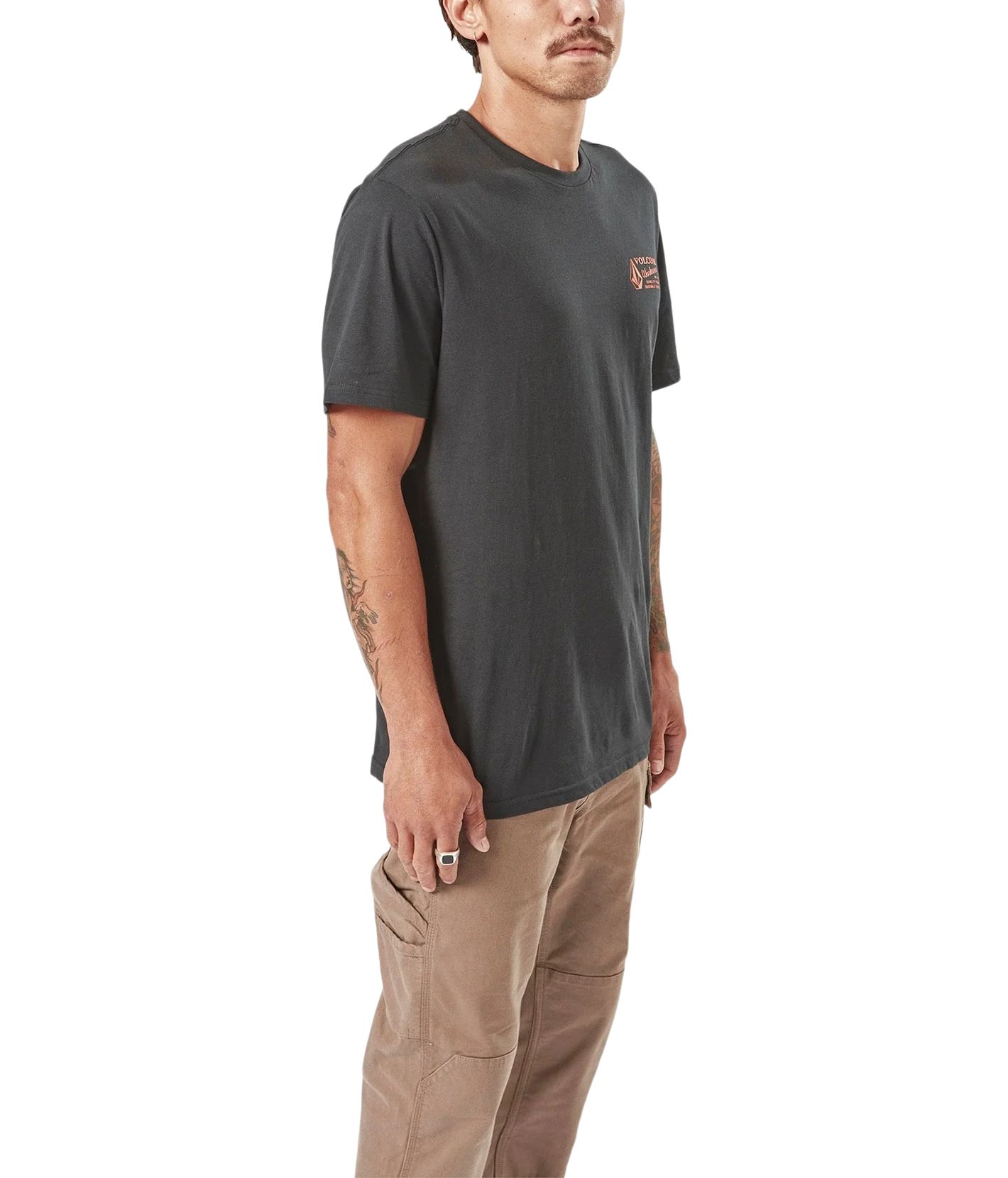 Volcom Workwear Men's Modern Fit Crewneck Cotton Work T-Shirt