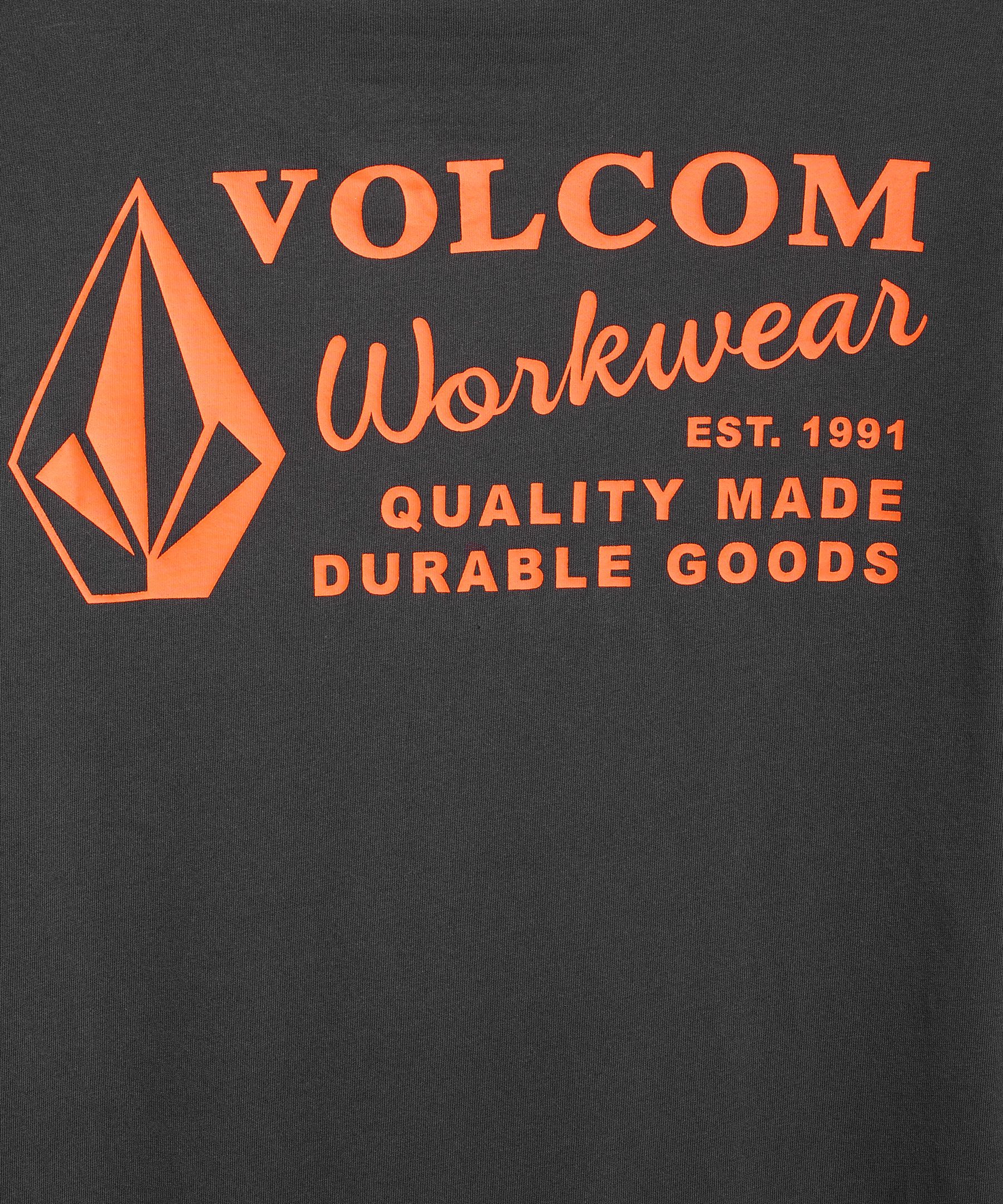 Volcom Workwear Men's Modern Fit Crewneck Cotton Work T-Shirt