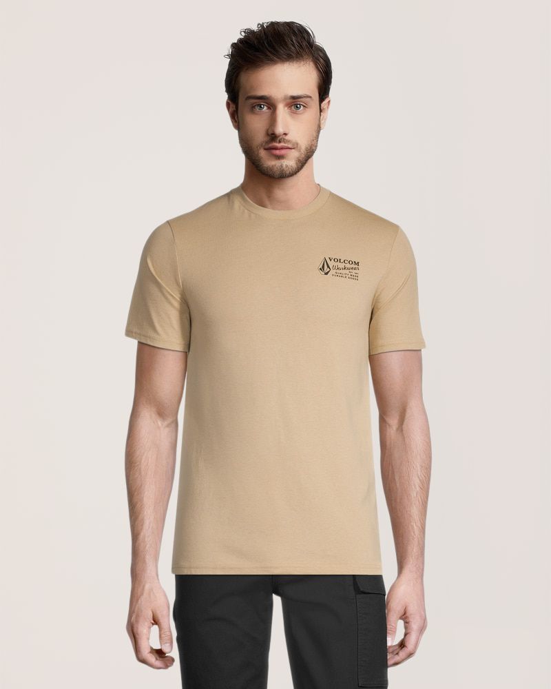 Volcom Workwear Men's Modern Fit Crewneck Cotton Work T-Shirt