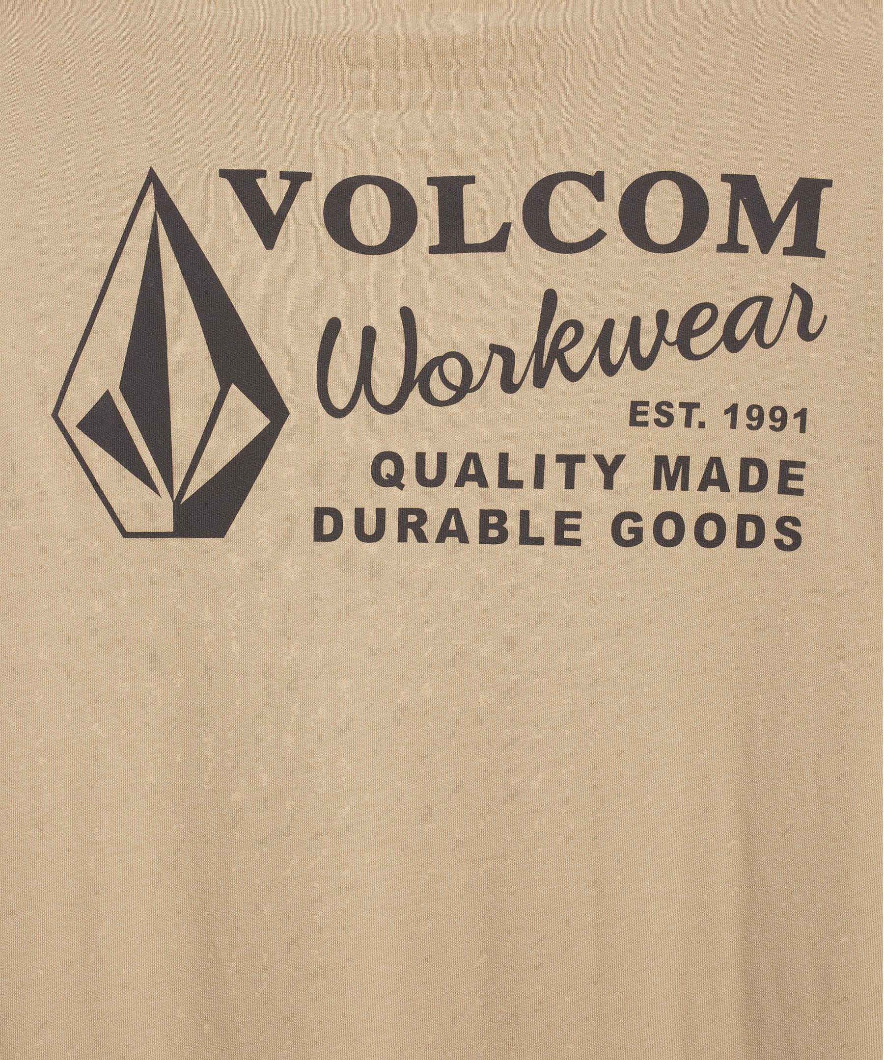 Volcom Workwear Men's Modern Fit Crewneck Cotton Work T-Shirt