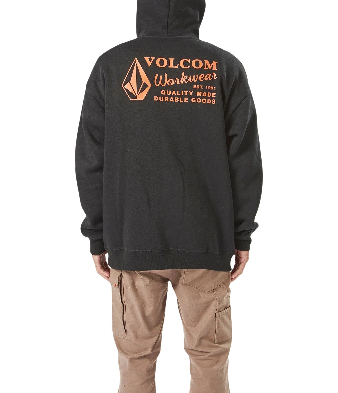Chandail à capuche de travail avec poche kangourou pour hommes, Volcom Workwear