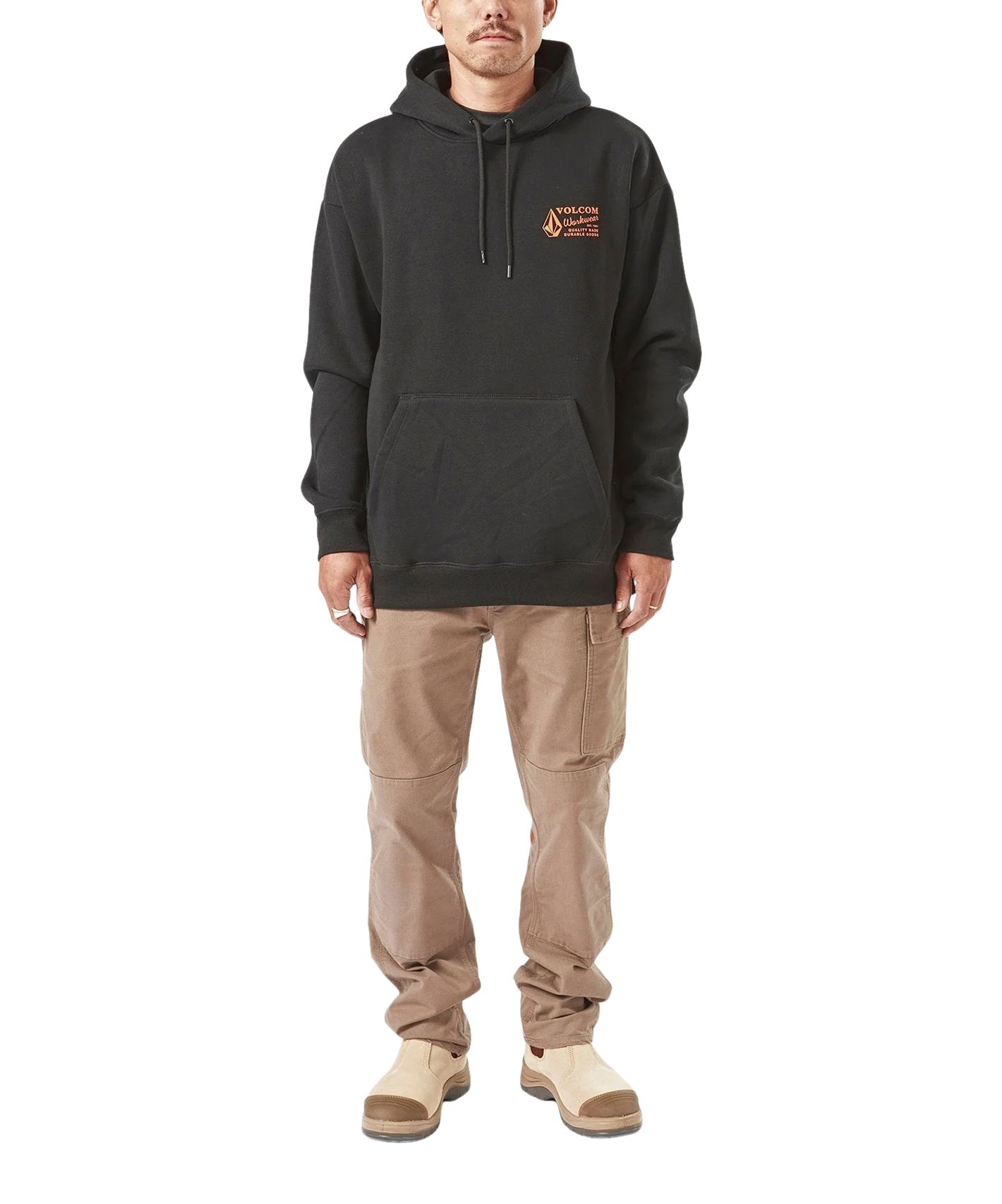 Chandail à capuche de travail avec poche kangourou pour hommes, Volcom Workwear