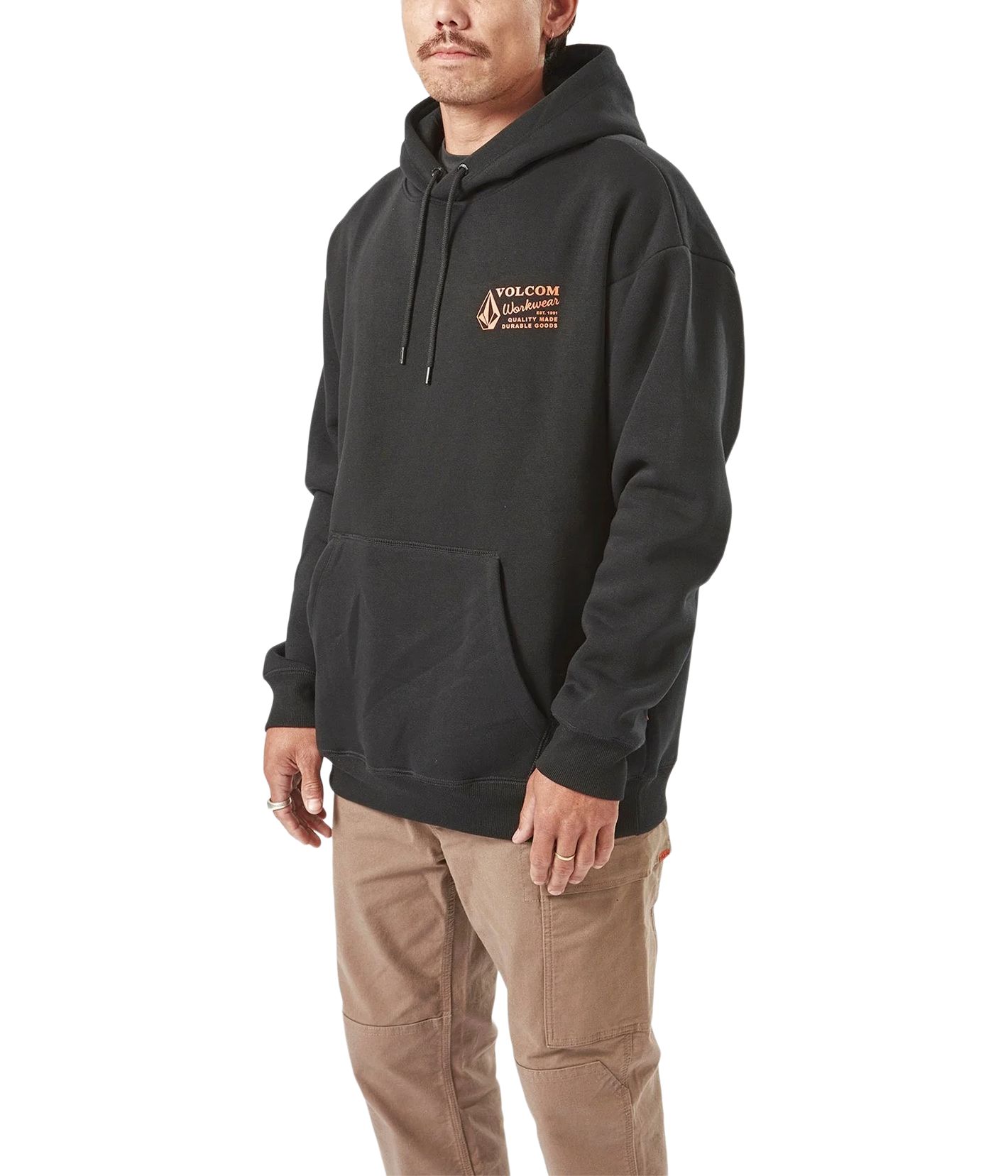 Chandail à capuche de travail avec poche kangourou pour hommes, Volcom Workwear