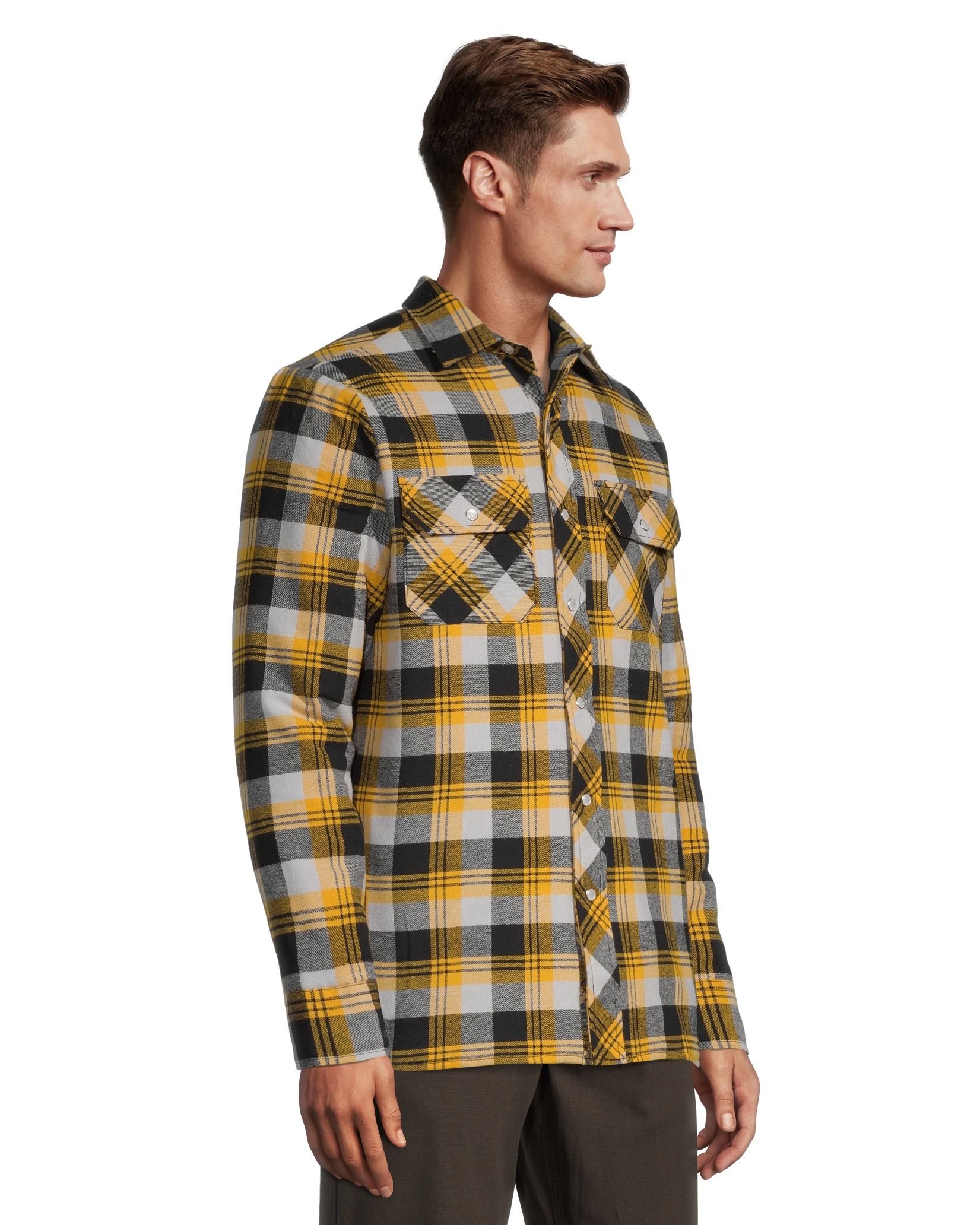 Forcefield Quilted Cotton Flannel Plaid Shirt for Fishing/Hiking/Hunting,  Assorted Colours