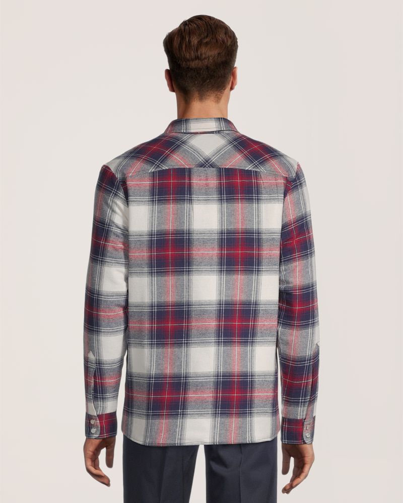 Aggressor Men's Snap-Front Plaid Quilted Flannel Work Shirt