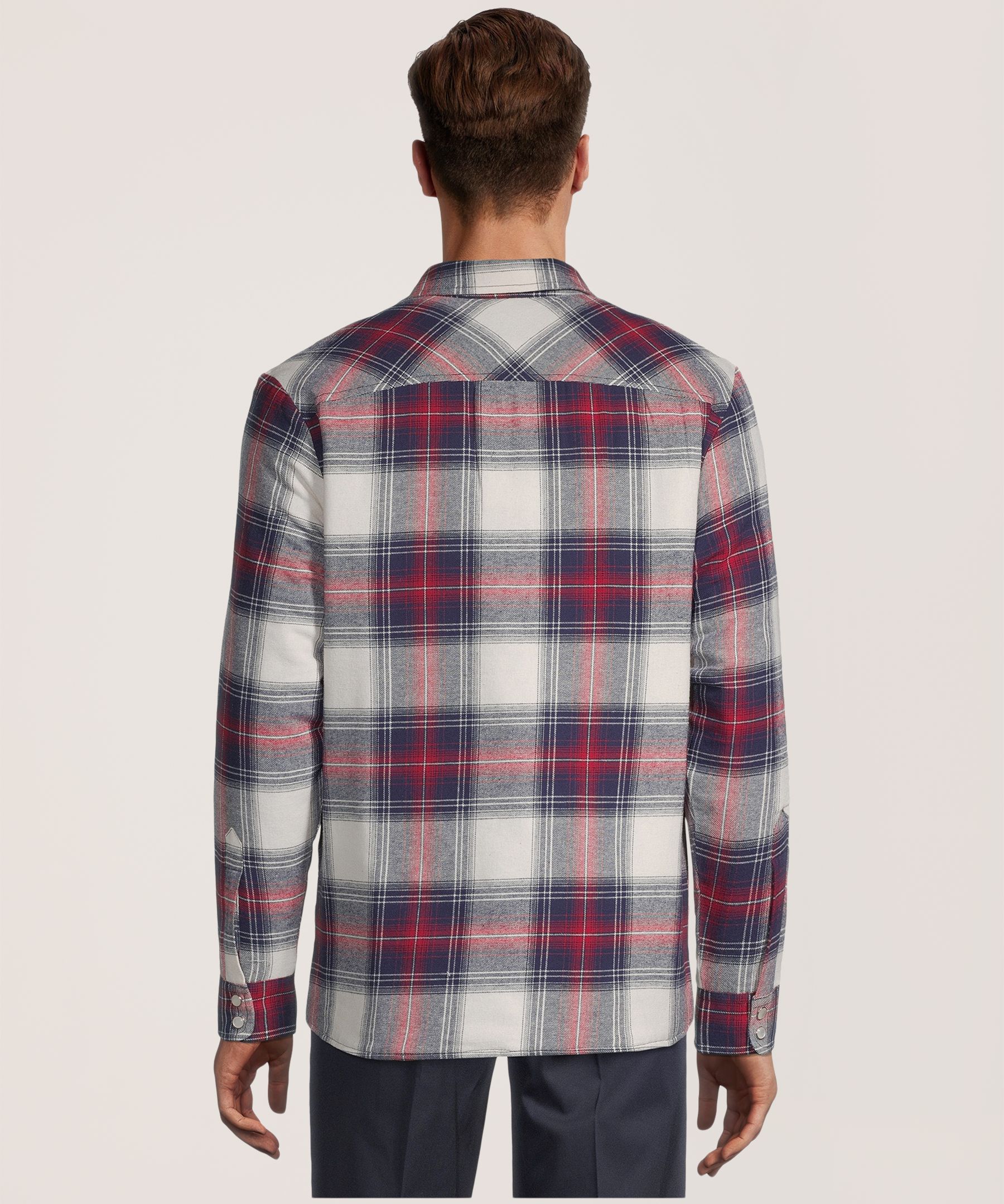 Aggressor Men's Snap-Front Plaid Quilted Flannel Work Shirt