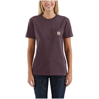 Carhartt Women's Heavyweight Pocket Crewneck Work T Shirt Front_Flat