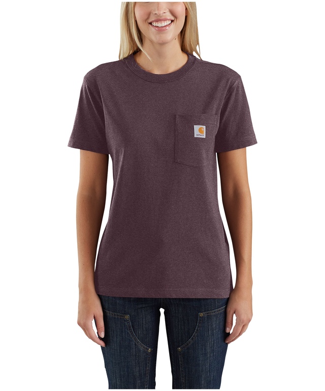 Carhartt Women's Heavyweight Pocket Crewneck Work T Shirt