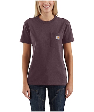 Carhartt Heavyweight T-Shirt de travail en cou d'équipage de poche pour femme