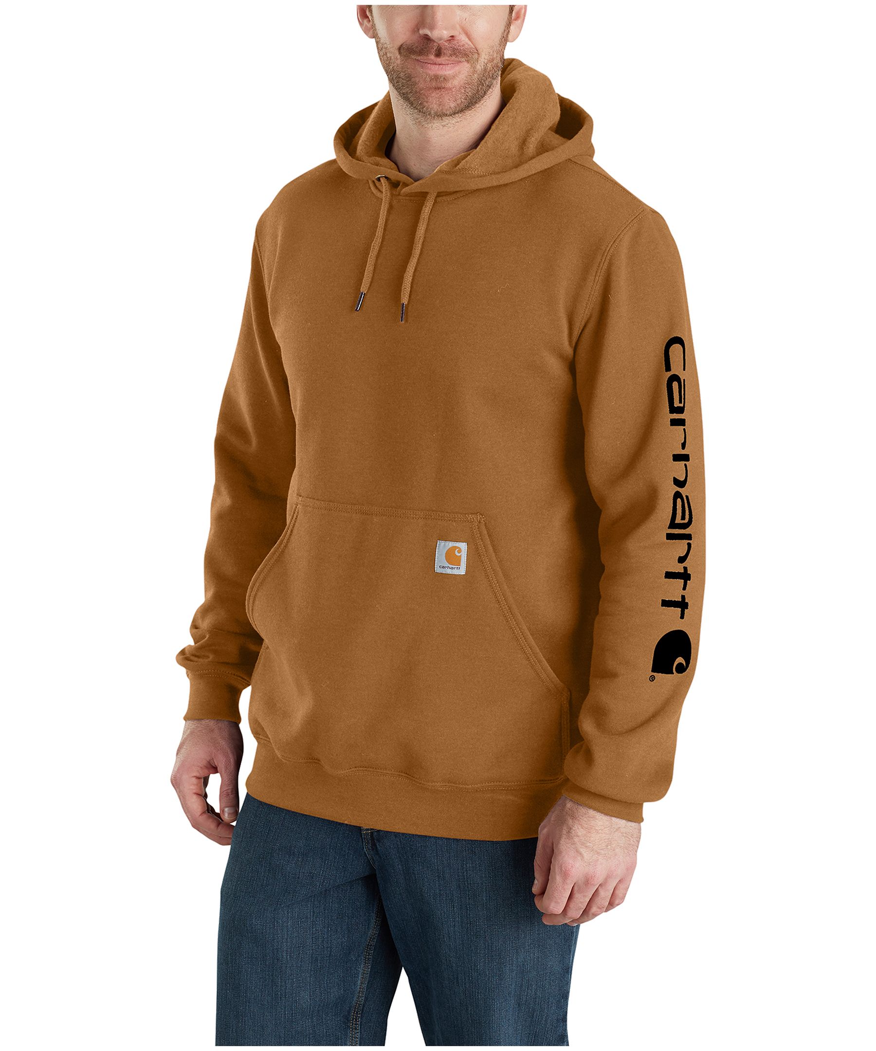 Carhartt Men's Logo Sleeve Pullover Hoodie