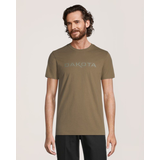 T-shirt à col ras du cou en coton ultradoux avec logo sur la poitrine pour hommes, Dakota Workpro Series Front_Flat