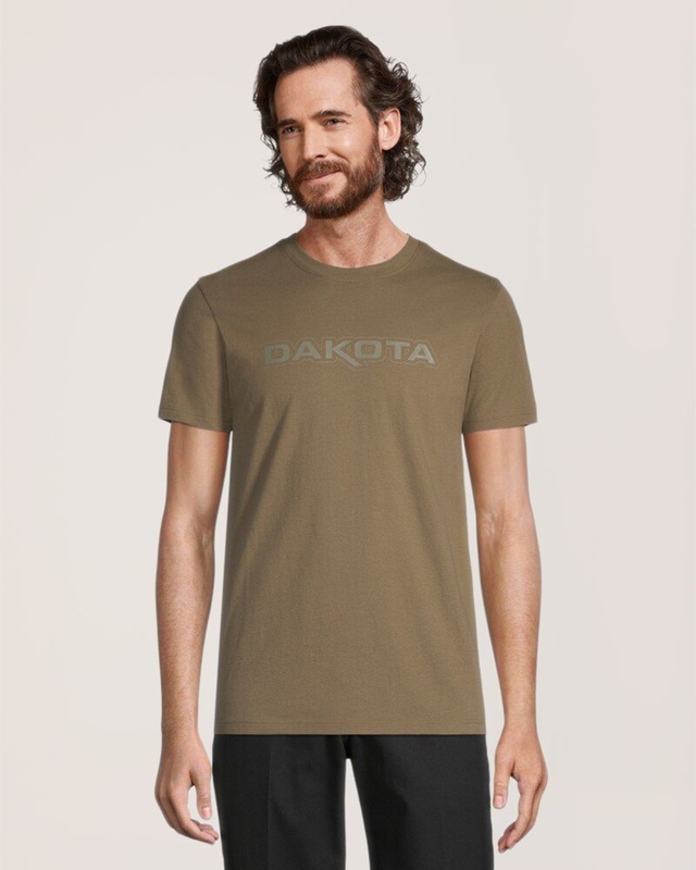 T-shirt à col ras du cou en coton ultradoux avec logo sur la poitrine pour hommes, Dakota Workpro Series