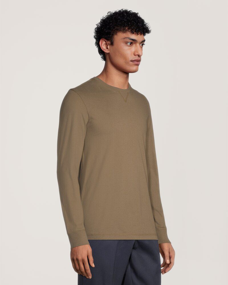 T-shirt de travail en coton à manches longues et à col ras du cou pour hommes, Dakota Workpro Series, Prendre Ma Pause