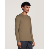 Dakota WorkPro Series Men's Prendre Ma Pause Long Sleeve Crewneck Ultrasoft Cotton Work T Shirt Front_Three_Fourths_Angled_Right
