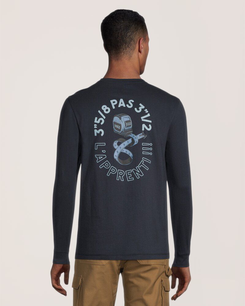 T-shirt de travail en coton ultradoux à manches longues pour hommes, Dakota Workpro Series