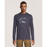 T-shirt de travail en coton ultradoux à col ras du cou et à manches longues pour hommes, Dakota WorkPro Series, Bye Là Front_Flat