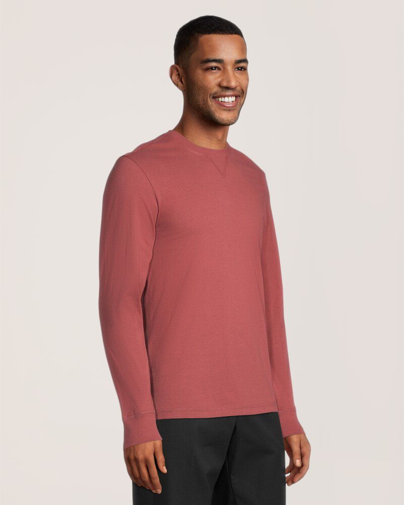 T-shirt en coton à manches longues et à col ras du cou pour hommes, Dakota WorkPro Series, Deux Semaines