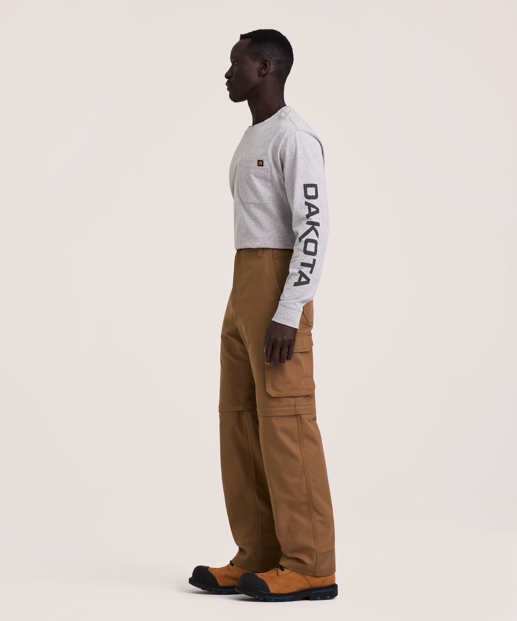 Dakota WorkPro Series Men's Zip Leg Canvas Cargo Work Pants