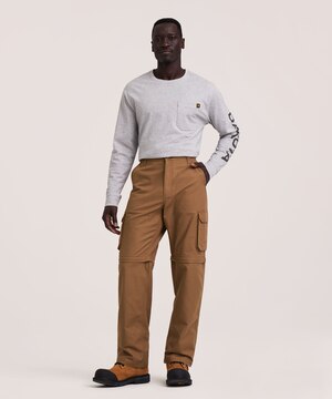 Dakota WorkPro Series Men's Zip Leg Canvas Cargo Work Pants