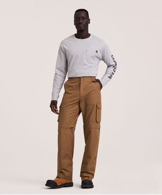 Dakota WorkPro Series Men's Zip Leg Canvas Cargo Work Pants