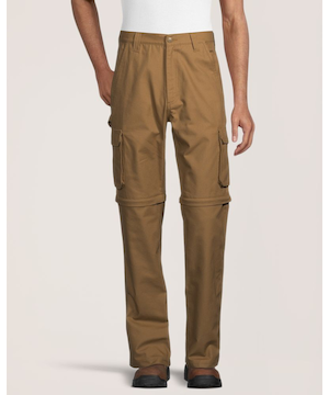 Pantalon de travail cargo en toile avec fermeture à glissière sur la jambe pour hommes, Dakota Workpro Series