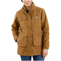 Carhartt Women's Washed Duck Insulated Work Jacket Front_Flat