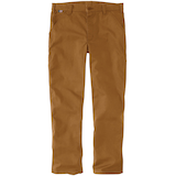 Pantalon de travail en coutil ignifuge à jambe droite et coupe décontractée Rugged FlexMD pour hommes, Carhartt Front_Flat