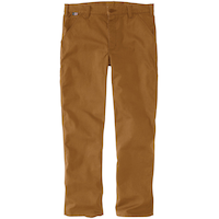 Pantalon de travail en coutil ignifuge à jambe droite et coupe décontractée Rugged FlexMD pour hommes, Carhartt Front_Flat