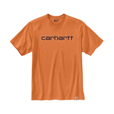 Carhartt Men's Chest Logo Crewneck Cotton Work T Shirt Front_Flat
