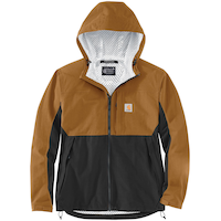 Carhartt Blouson compressible léger étanche à l’eau pour hommes, Storm Defender Front_Flat