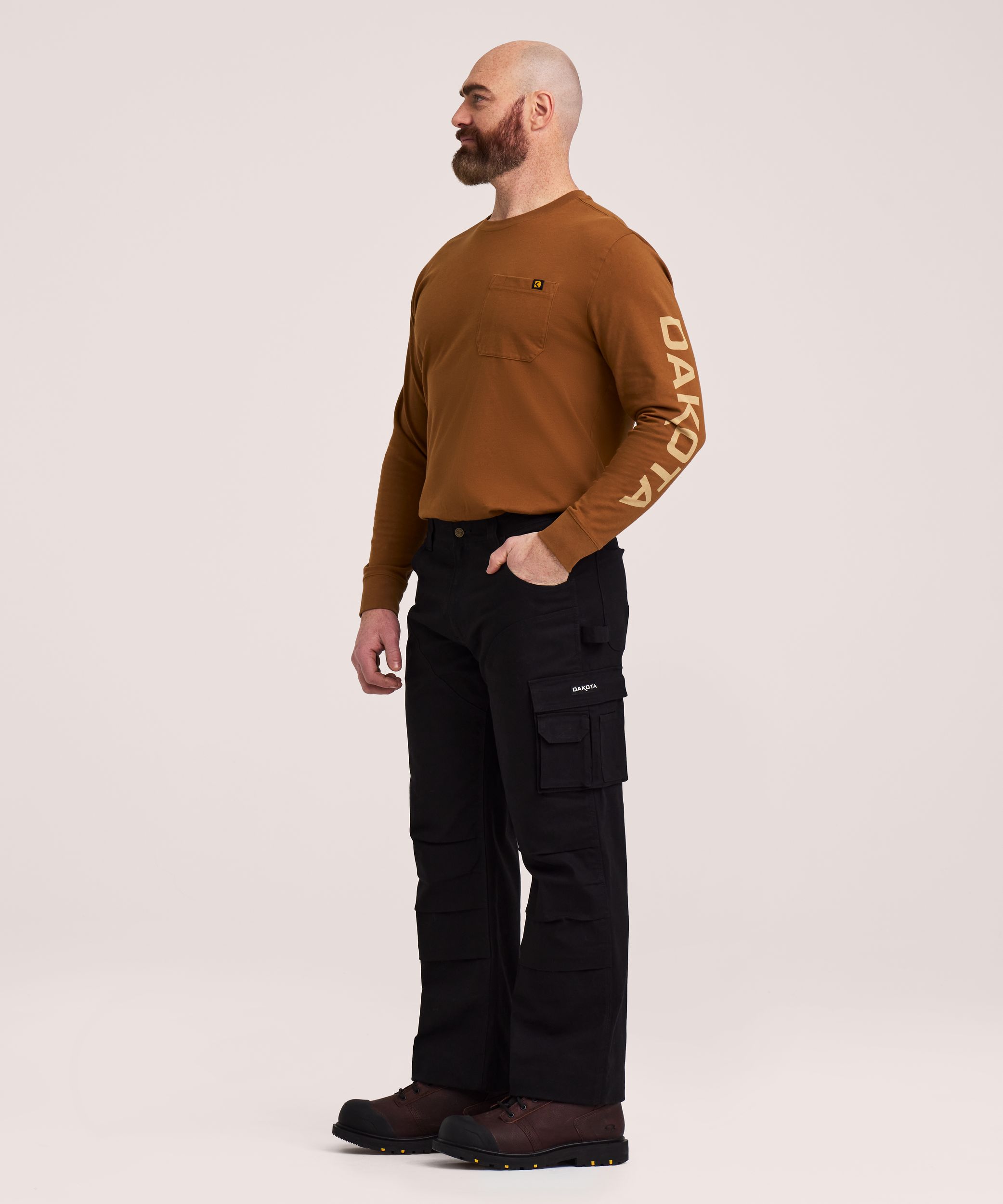 Dakota WorkPro Series Men's Cotton Flannel Lined Stretch Duck Work Pants