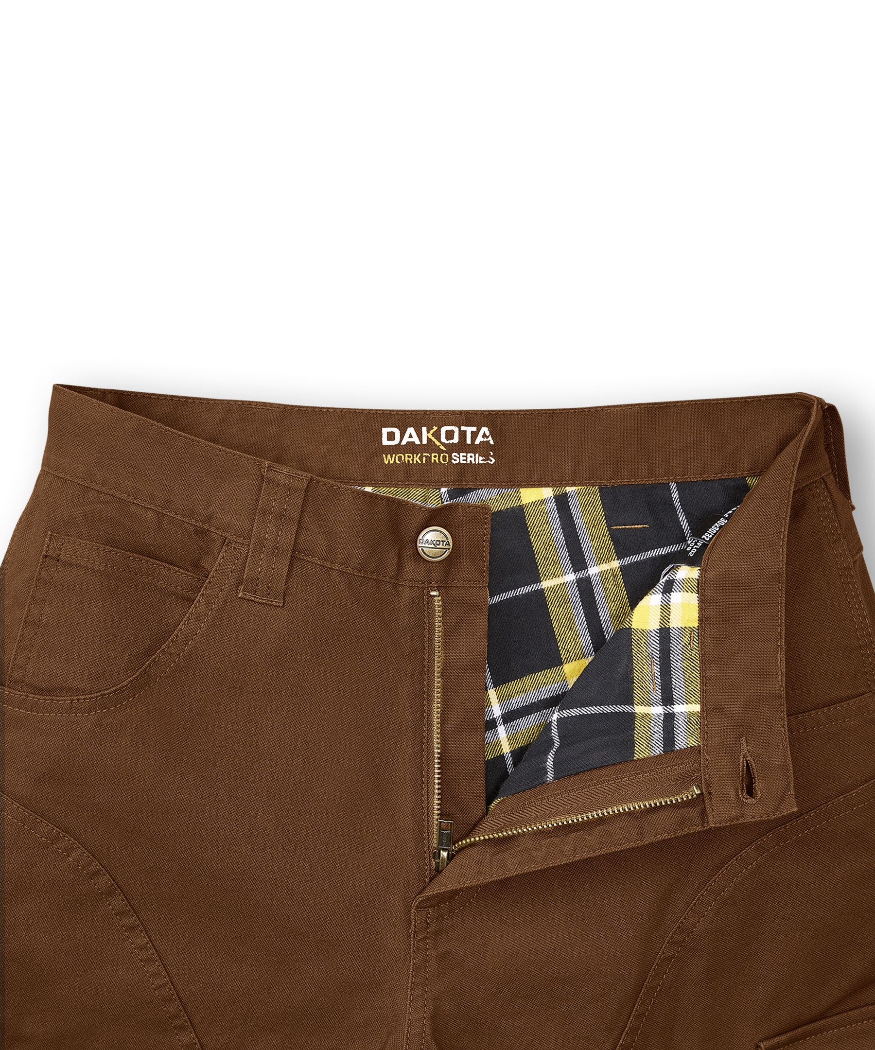 Dakota WorkPro Series Men's Cotton Flannel Lined Stretch Duck Work Pants