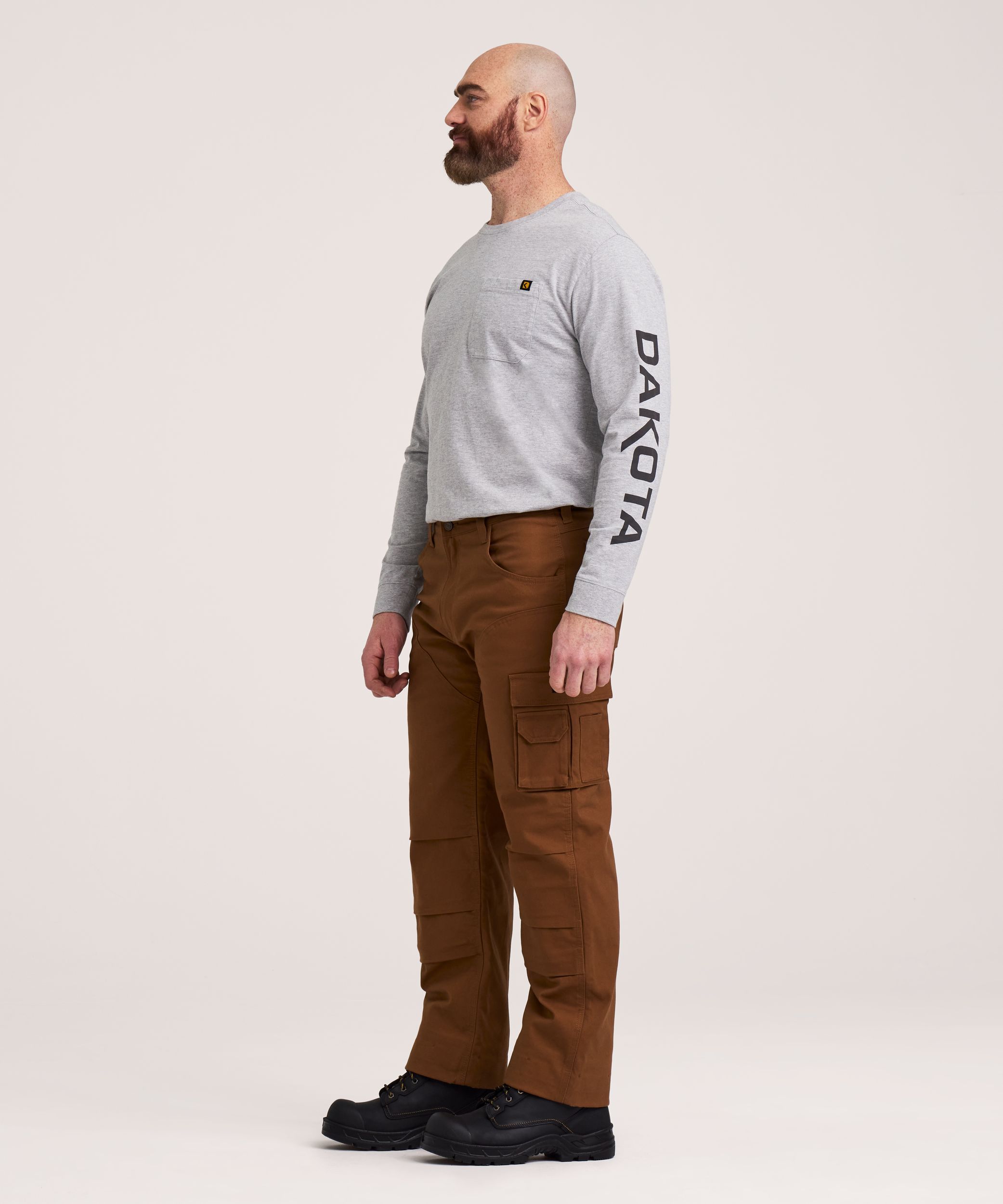 Dakota WorkPro Series Men's Cotton Flannel Lined Stretch Duck Work Pants