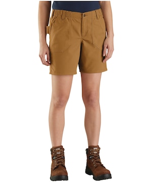 Carhartt Women's Rugged Flex Relaxed Fit Canvas Work Shorts