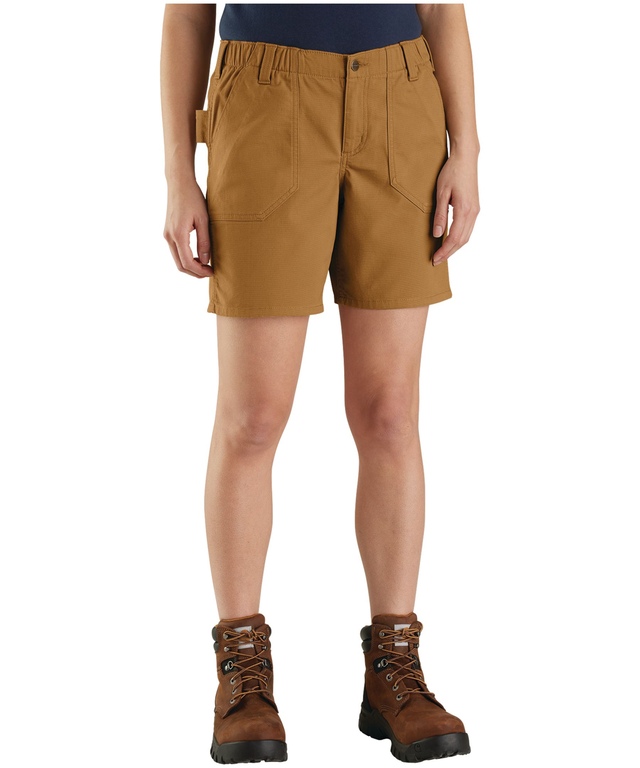 Carhartt Women's Rugged Flex Relaxed Fit Canvas Work Shorts