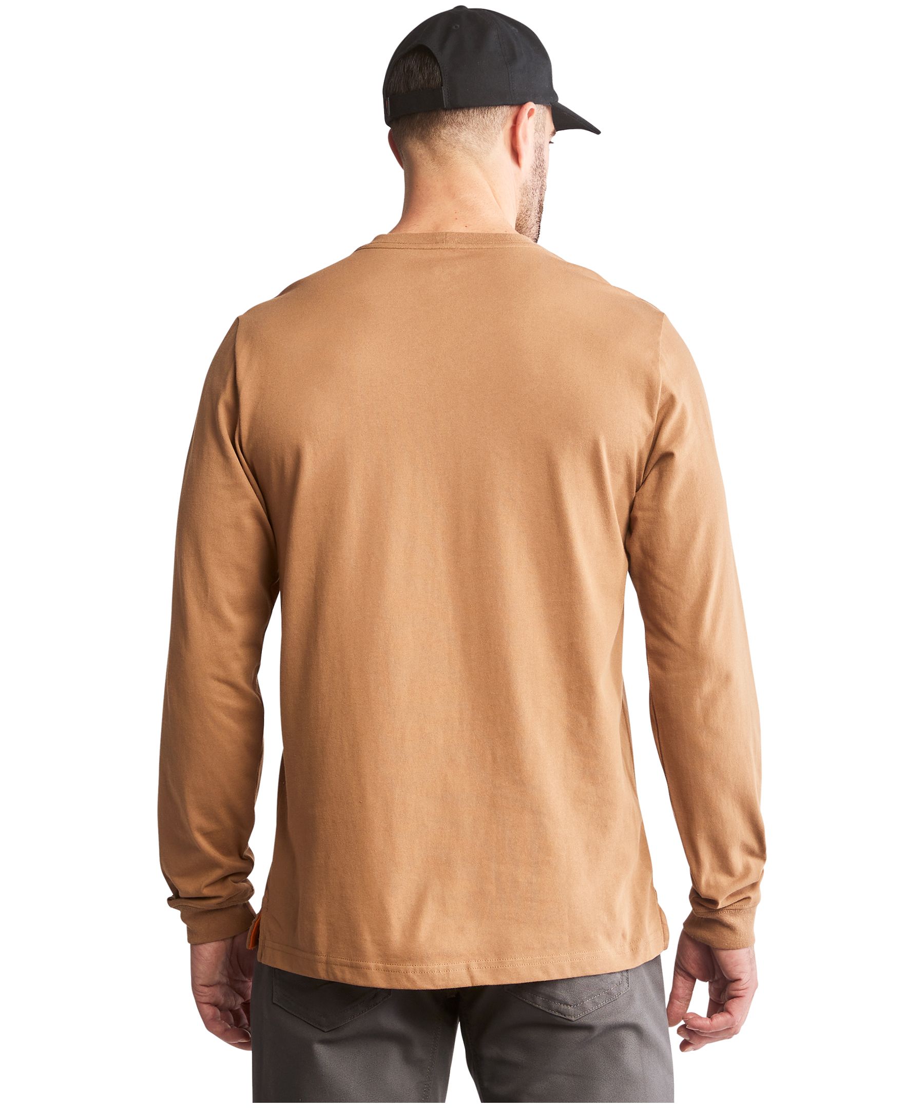 T-shirt de travail en coton à manches courtes et col ras du cou avec logo central pour hommes, Timberland PRO