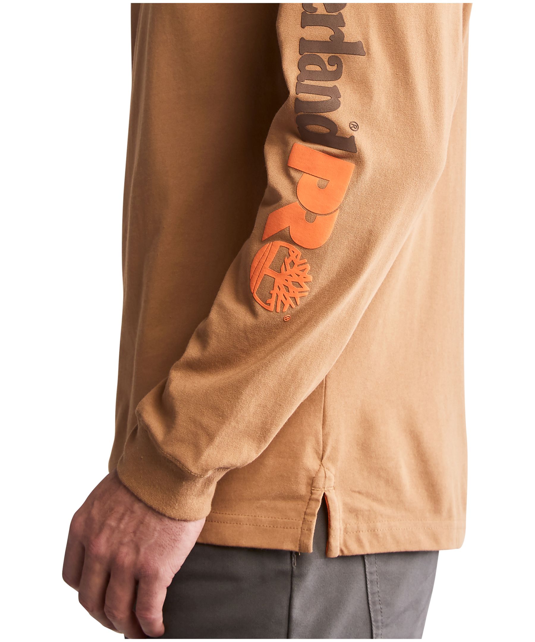 T-shirt de travail en coton à manches courtes et col ras du cou avec logo central pour hommes, Timberland PRO