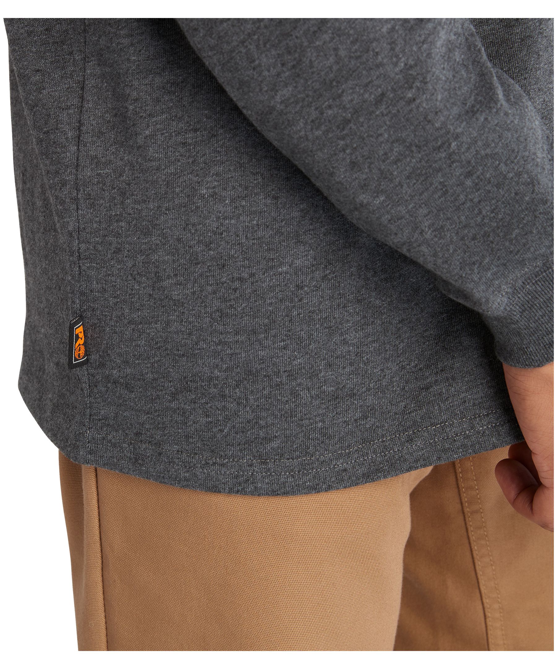 T-shirt de travail en coton à manches courtes et col ras du cou avec logo central pour hommes, Timberland PRO