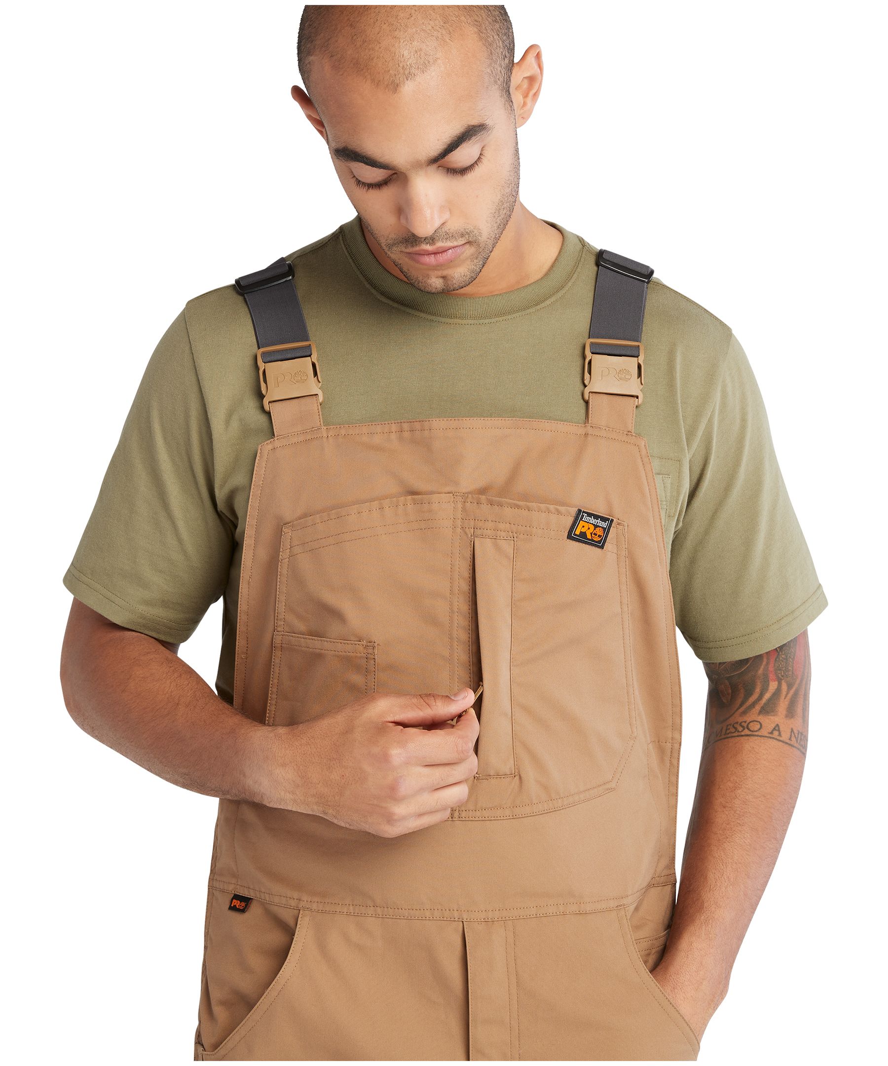 Timberland Men's Pro Morphix Duck Carpenter Bib Overalls