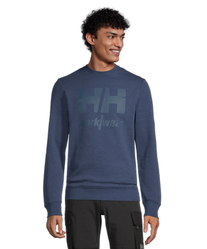 Chandail en molleton de travail à col ras du cou avec logo sur la poitrine, Helly Hansen Workwear