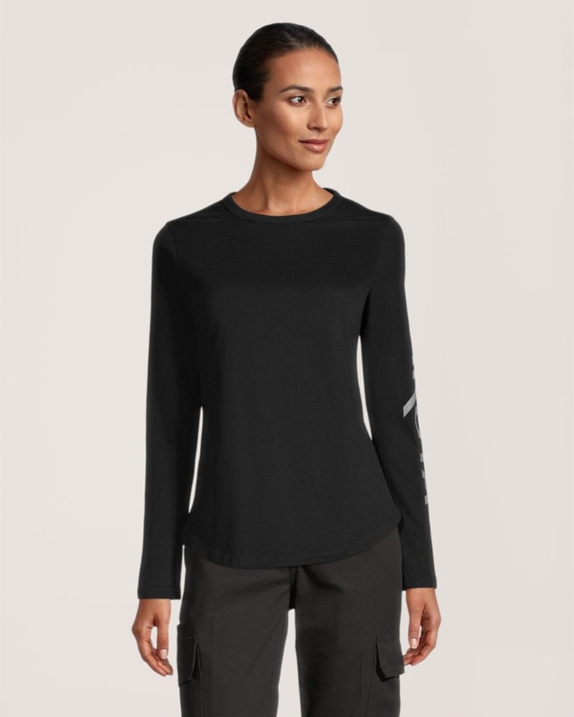 Dakota WorkPro Series Women's Long Sleeve Logo Crewneck Soft Cotton Work T Shirt