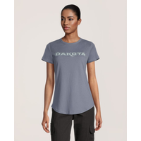 T-shirt de travail en coton à col ras du cou avec logo à la poitrine pour femmes, Dakota Workpro Series