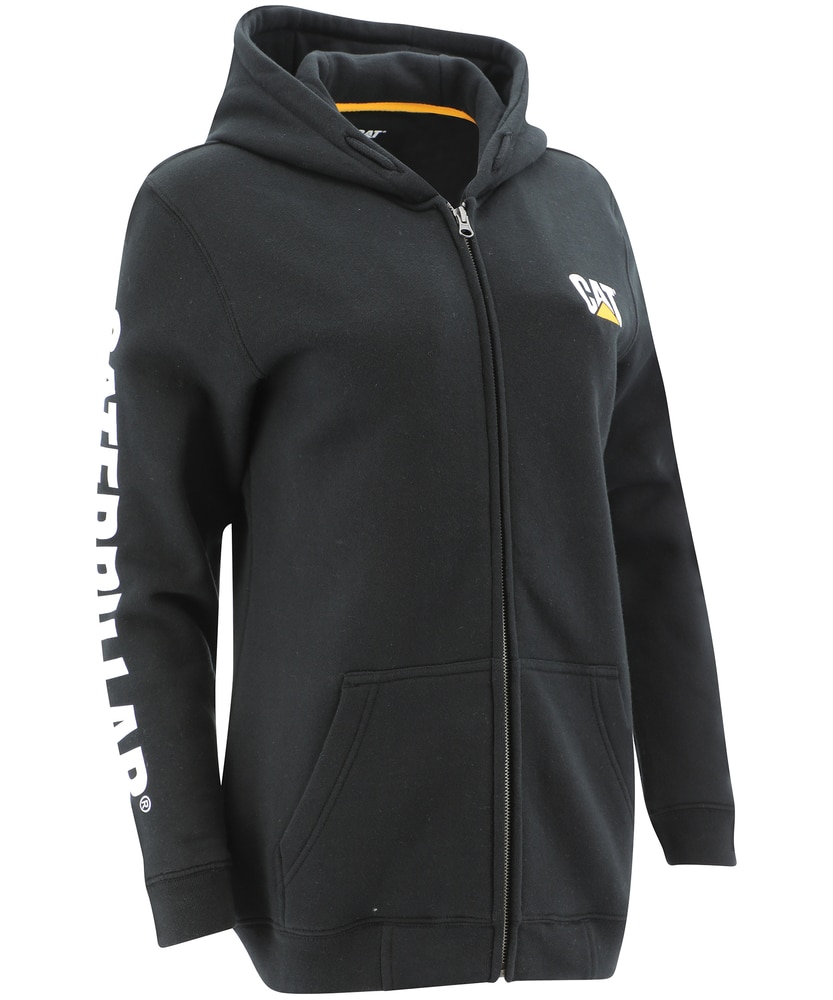 Womens Caterpillar Clothing
 Caterpillar CAT Women s Trademark Banner Full Zip Split Kangaroo