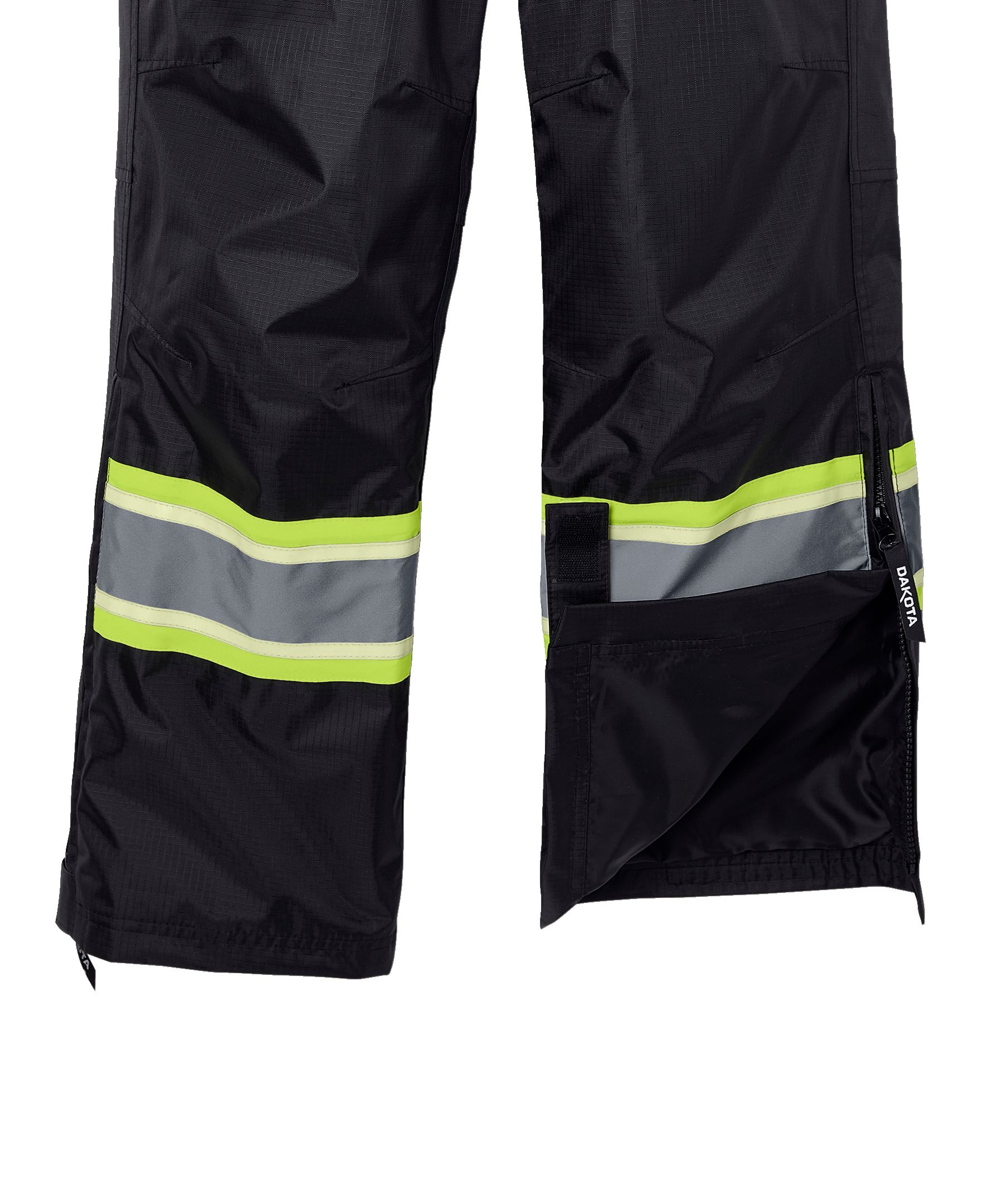 Pantalon de travail VizLiteMD de catégorie&nbsp;1 doublé de filet avec ruban phosphorescent et coutures étanches à l’eau pour hommes, Dakota WorkPro Series