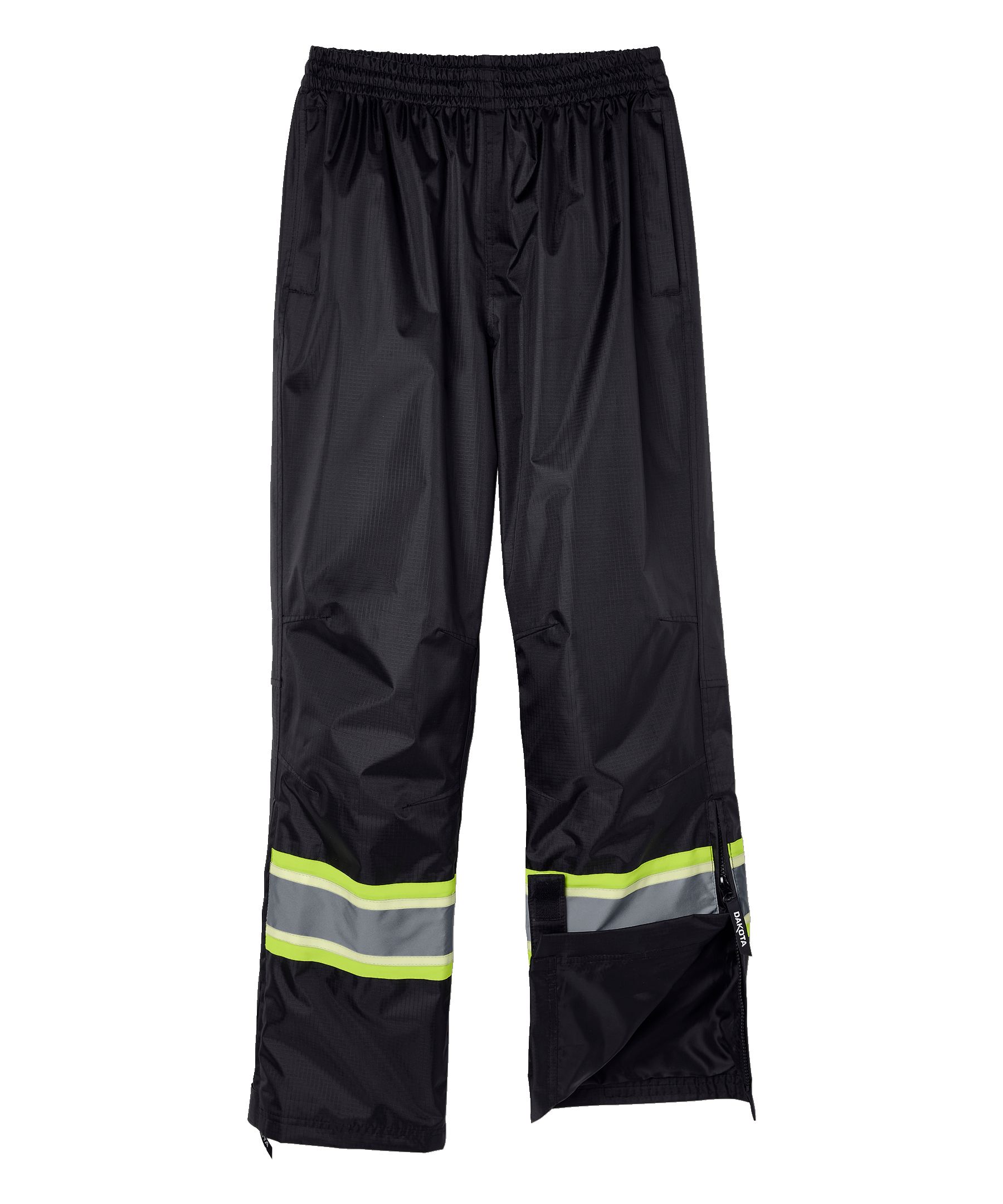Pantalon de travail VizLiteMD de catégorie&nbsp;1 doublé de filet avec ruban phosphorescent et coutures étanches à l’eau pour hommes, Dakota WorkPro Series