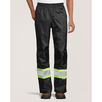 Dakota WorkPro Series Men's Class 1 VizLite® Mesh Lined Work Pants with Phosphorescent Tape and Waterproof Seams Front_Flat